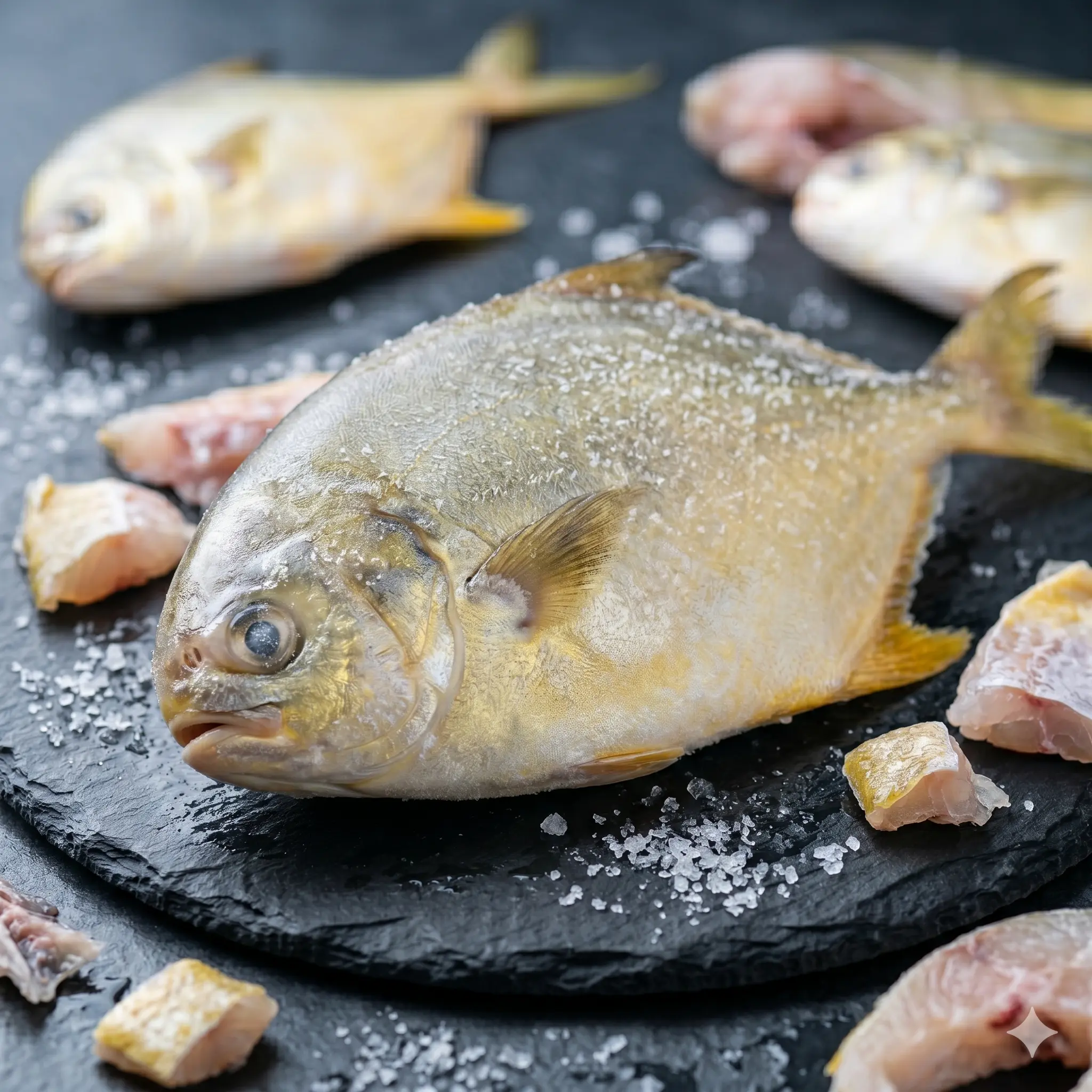Frozen Golden Pomfret